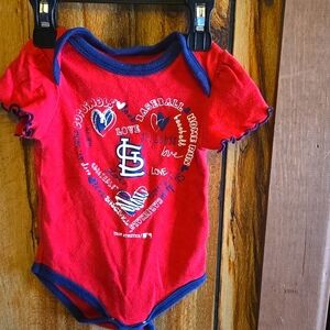 Baby Girl 0/3 Months STL Cardinals Onsie